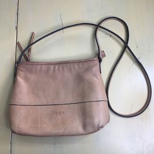 Margot light brown leather crossbody purse